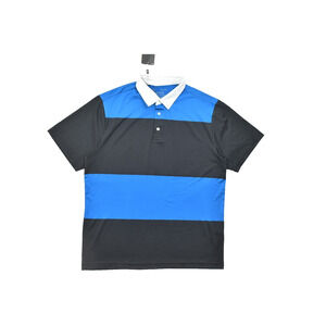 NEW Under Armour Men's Blue Striped HeatGear Loose Polo Size LG/G/G